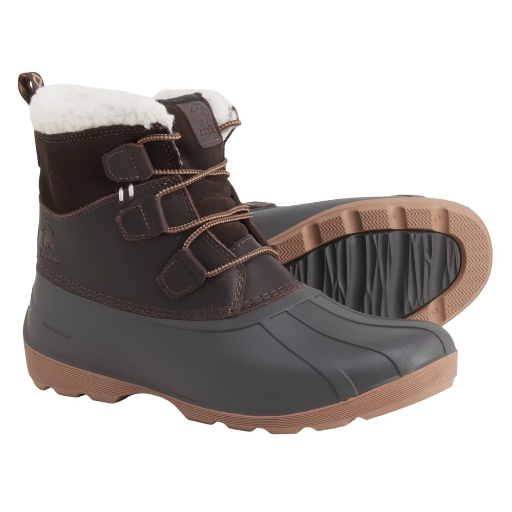 Kamik Simona‎ Mid Boots - NEW Womens Size 6 Dark Brown - #44781-TOP3